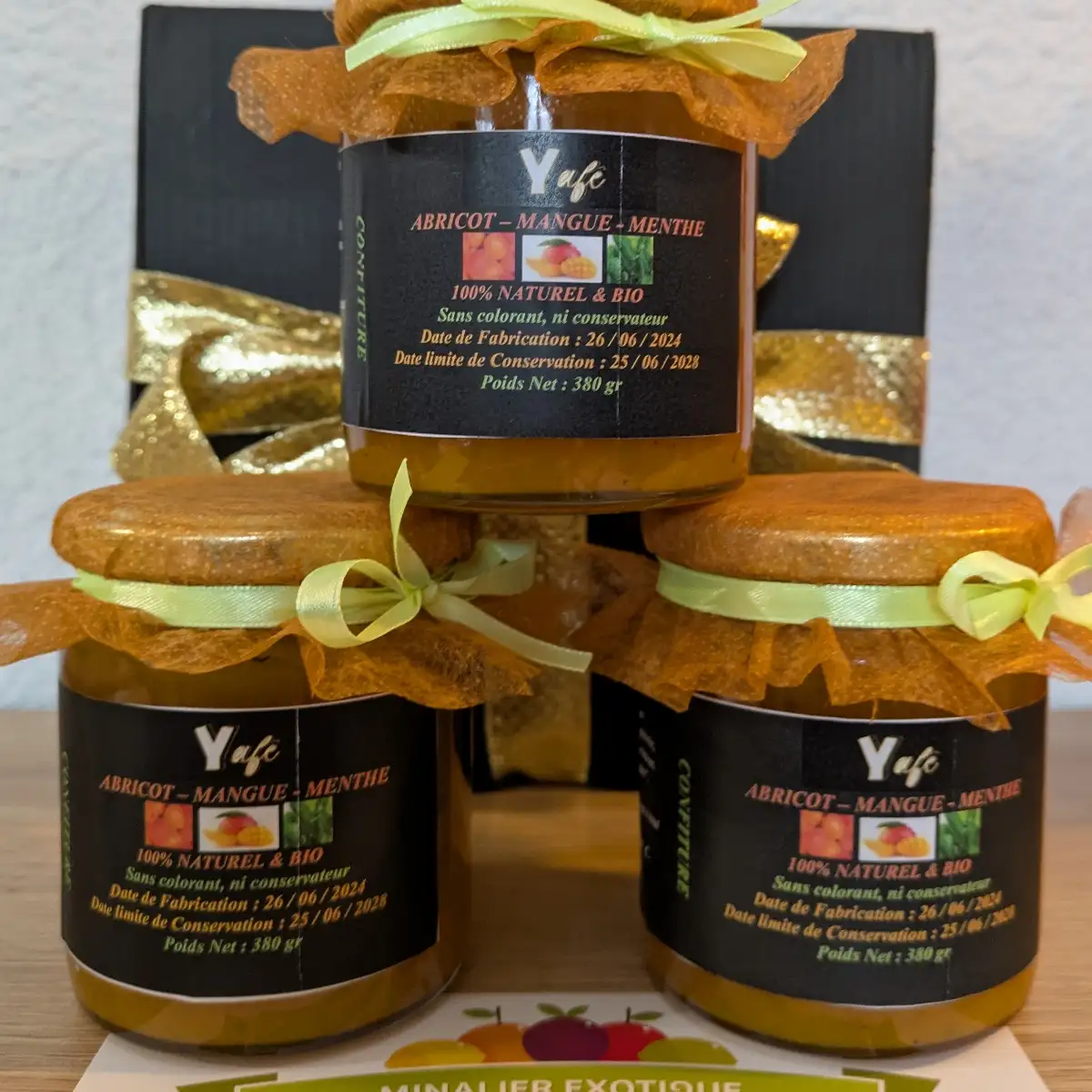 Confiture abricot-mangue-menthe