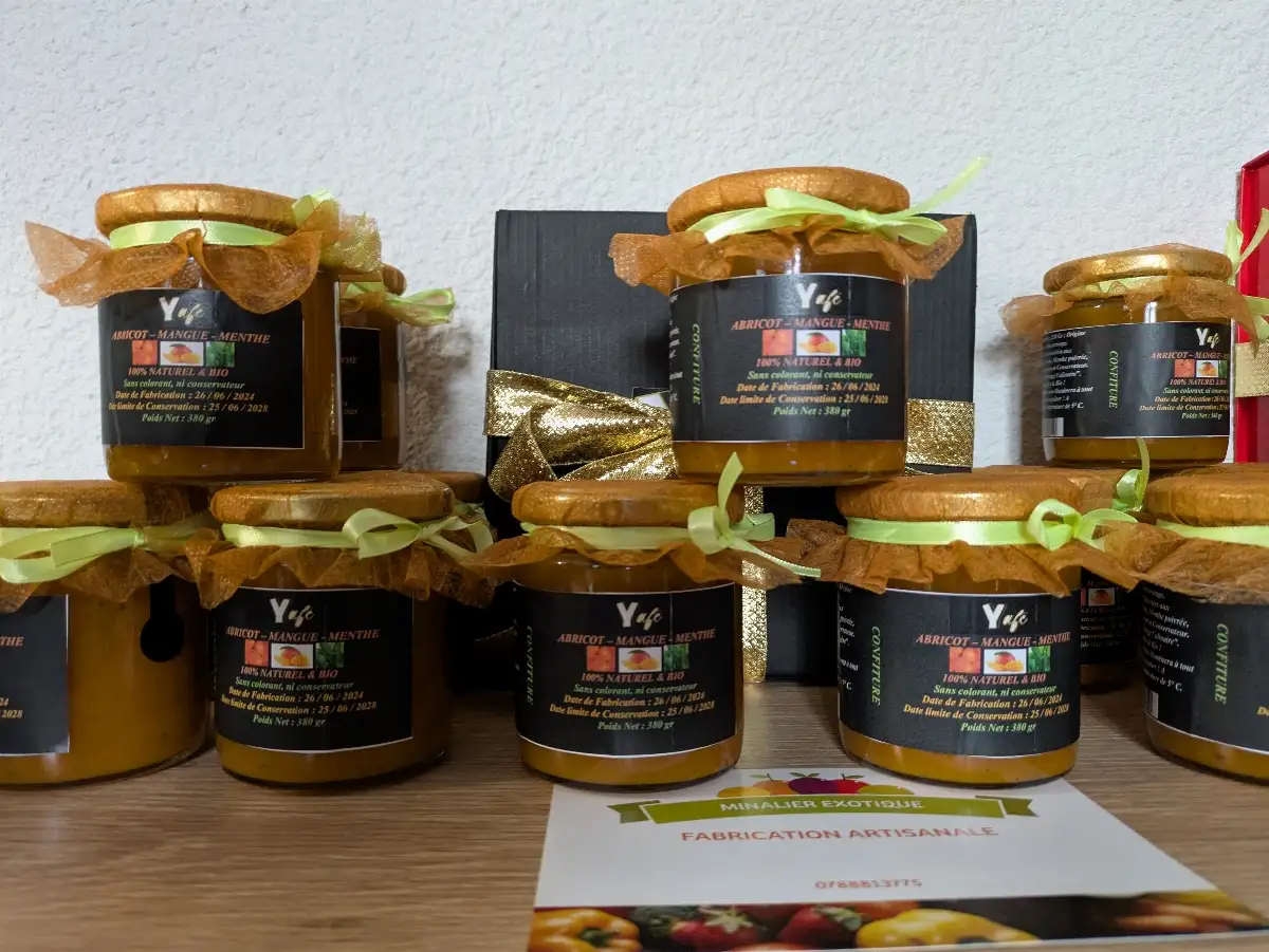 Confiture abricot-mangue-menthe