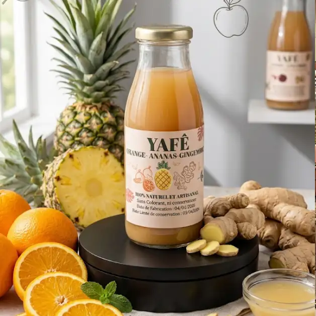 Cocktail Orange - Ananas – Gingembre  (Finaliste aux concours Hérault Gourmand 2017-2018)