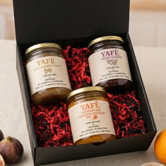 Coffret 3 fruits confits Yafe